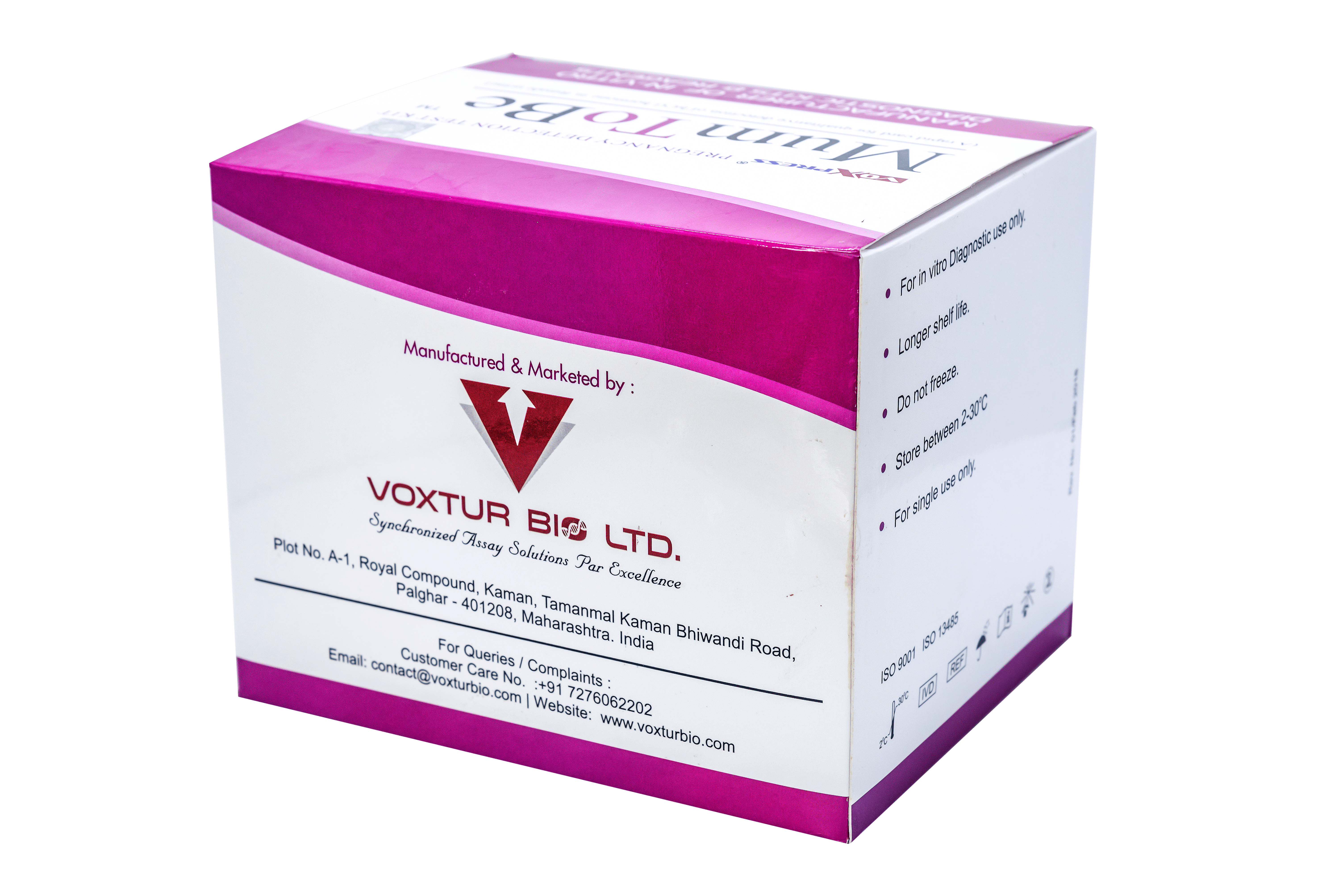 Pregnancy Test Kit - Plastic Material, Urine Test Type, 25 Miu/ml Sensitivity | 99% Accuracy, Room Temperature Storage, Single Test