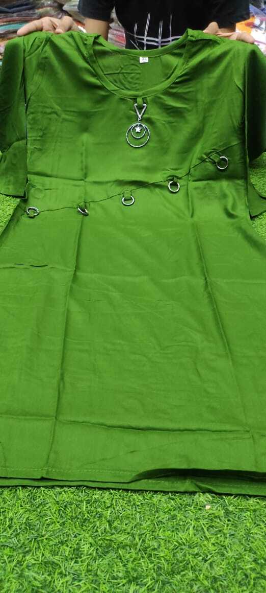 Indian Plain Fancy Rayon Kurtis