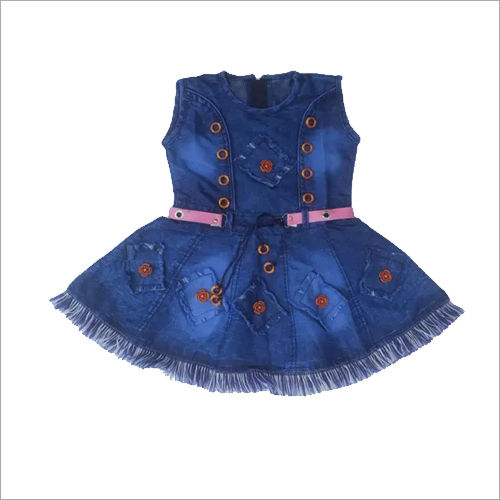 Kids Denim Frocks Casual Wear Age Group: 12-18 Months