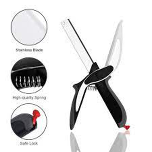 Clever Cutter - Stainless Steel, 24x7x3 Cm, Multicolor | Unique Slicing, Cutting And Chopping Solution With Ergonomic Grip
