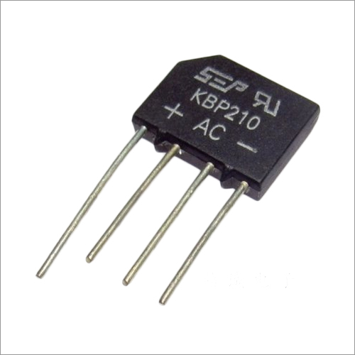 Kbp210 Bridge Rectifier - 2 Amps, 1000V | Industrial Application, Manual Operation, Black Color