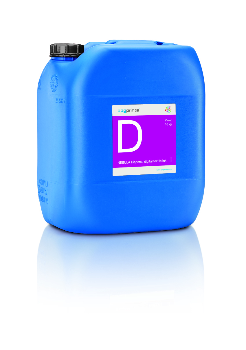 Nebula Disperse Ink - 10 Kilograms, Cyan, Magenta, Yellow, Deep Black, Absolute Black, Blue, Orange, Red, Violet | Enhanced Gamut, Improved Dying Characteristics, Superior Runnability, Compatible With Kyocera Print Heads