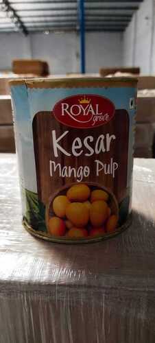 Kesar Mango Pulp - 850 gm Tin , Yellow Color | 12 Pieces Per Box, Net Weight 10.2 kg