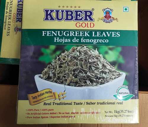 Kasoori Methi Leaves - Dried Green Leaves in 1 kg Box, 5 Pieces | Perfect for Culinary Use, Store in Cool Dry Place