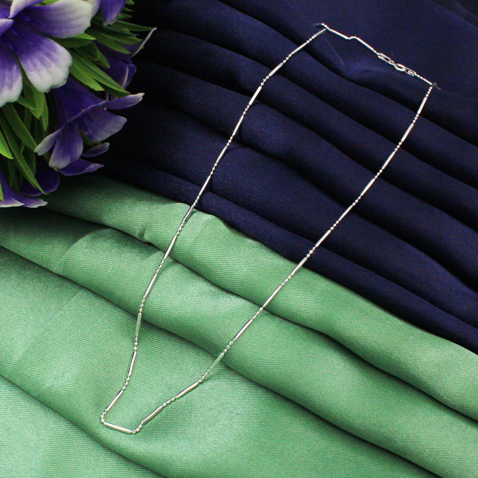 Bail And Rod Italian Chain 925 Sterling Silver