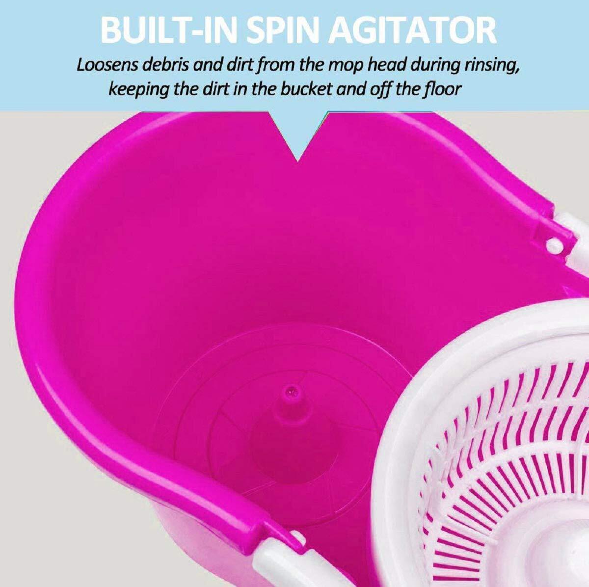 Mop Bucket - Heavy Plastic, Large Size, Blue/pink/sea Green | Non-breakable, Durable, Weighs 950 Grams, Ideal For Floor Cleaning