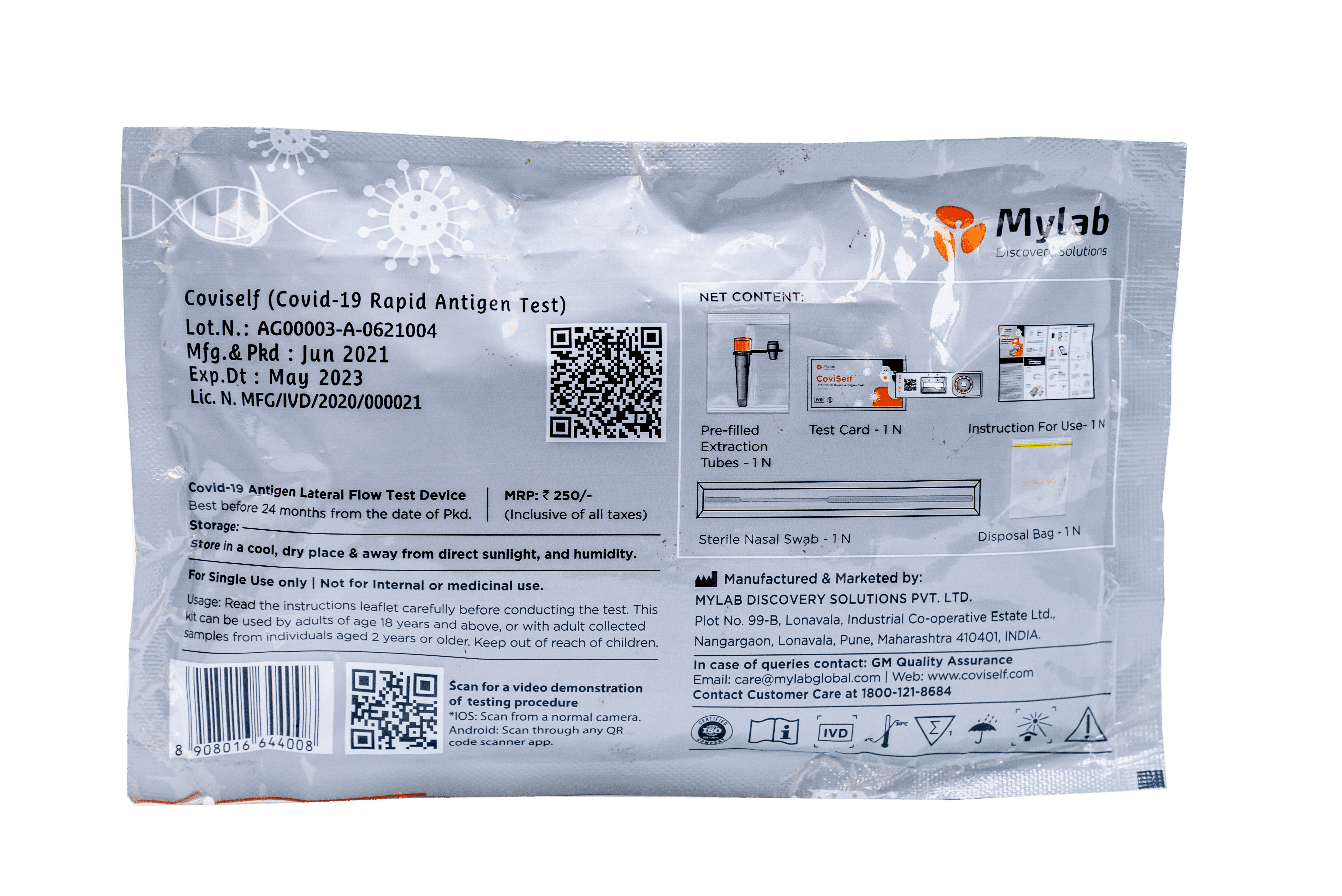 Covid Antigen Self Testing Kits
