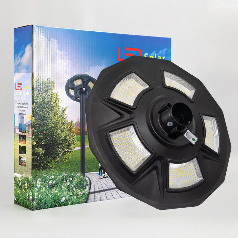 Outdoor Waterproof Ip65 Garden Round Road Solar Landscape Light - Color: White/black