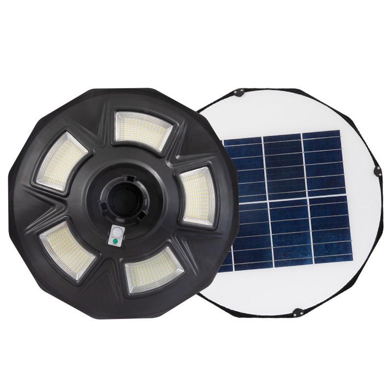 Outdoor Waterproof Ip65 Garden Round Road Solar Landscape Light - Color: White/black