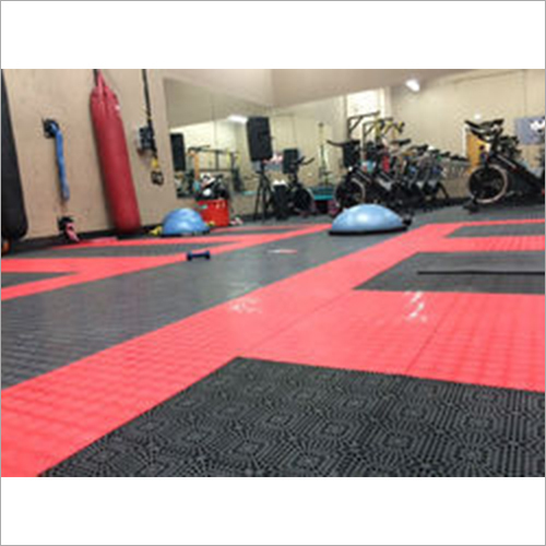 Rubber Gym Flooring Services - 2-30 mm Thickness, Indoor & Outdoor Use, Waterproof, Polished Square Tiles with AMC Options