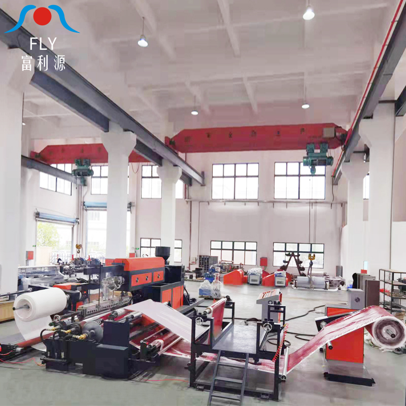 Epe Laminating Machine - 75 Mm Screw Diameter, 11300x6500x3000 Mm Size | Semi-automatic, Plc Control, 50000 Watt Power, 60-110 M/min Coating Speed