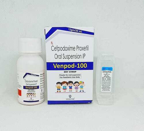 Cefpodoxime Proxetil - 100mg Powder with Distilled Water | Antibiotic for Strep Throat, Tonsillitis & Bacterial Infections in Children