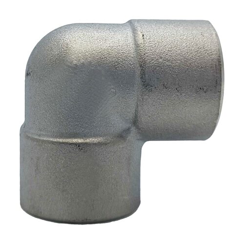 Elbow Fittings - Stainless Steel, 90 Degree Socket Weld Design | Silver Finish, Durable Welding Connection