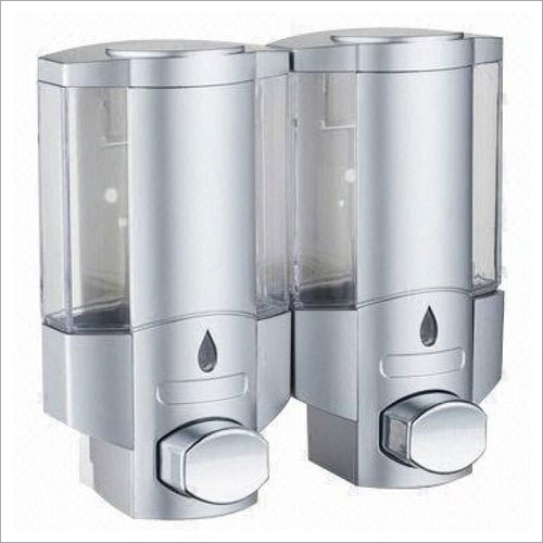 स्टेनलेस स्टील डबल सोप डिस्पेंसर