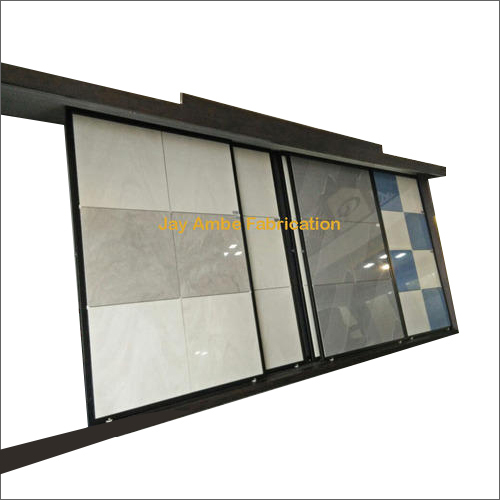 Black Tiles Display Stand Slider Rack