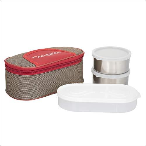 मैटी मल्टीकलर 2 एयर टाइट कंटेनर और चपाती ट्रे 750 एमएल लंचबॉक्स