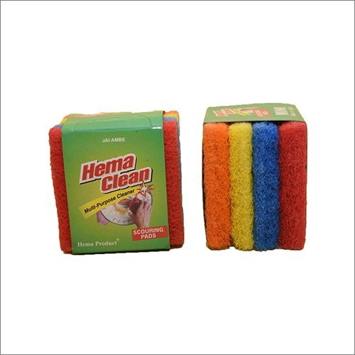 Multicolor Scouring Pad - Steel & Plastic Material | Versatile Kitchen Use, Durable Design for Efficient Cleaning & Scrubbing