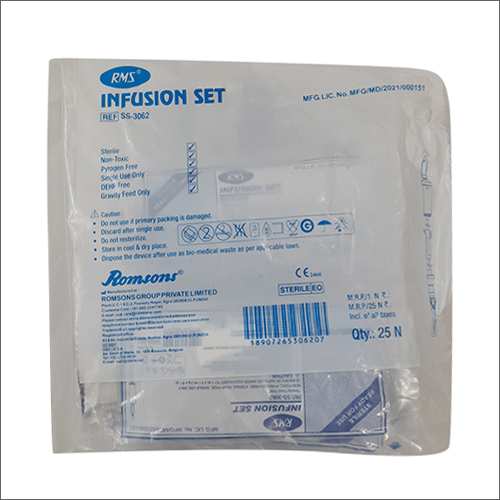 IV Infusion Set - Single Use, Sterilized , Superior Quality Fast-Infusion Device for Medication and Fluid Replacement