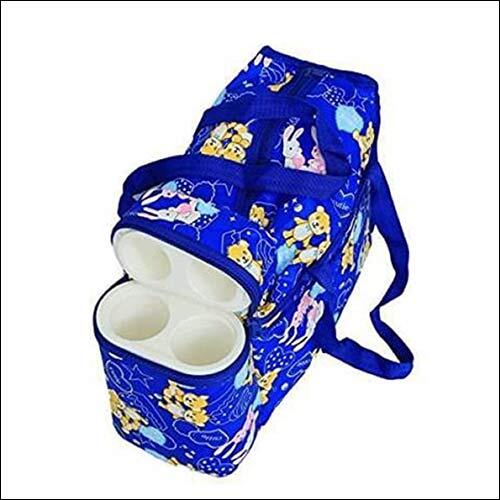 Little Monkeys Baby Diaper Bag for Mother with 2 Bottle Holder