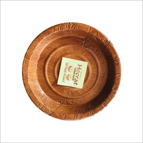 Biodegradable Paper Plate - 80-100 Gsm, 100 Pieces Per Pack | Eco-Friendly, Organic Material for Event and Party Supplies