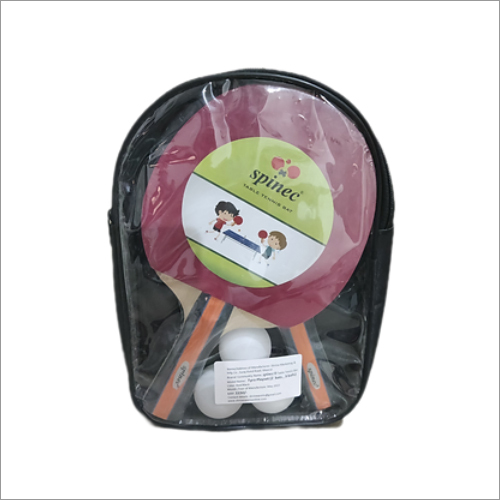 Spinec Tyro Table Tennis Playset - Black And Red Rubber Material, Lightweight Design | Ideal For Beginners And Hobby Players, Includes 2 Bats And 3 Balls