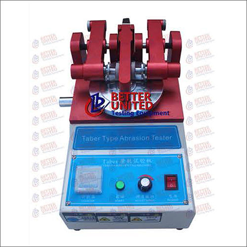 Taber Type Abrasion Tester Application: Industrial