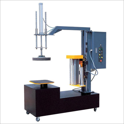 Box Stretch Wrapping Machine - Stainless Steel, 220 Voltage | Automatic Operation, Grey-Black Finish