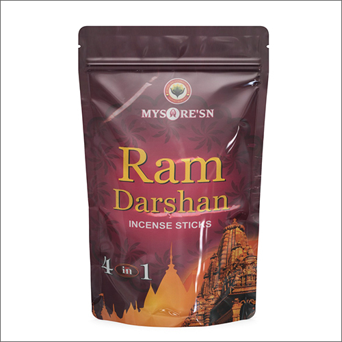 4 In 1 Ram Darshan Incense Stick - Bamboo Material, Eco-Friendly Design | Religious Use, Tranquil Aroma, Health Benefits
