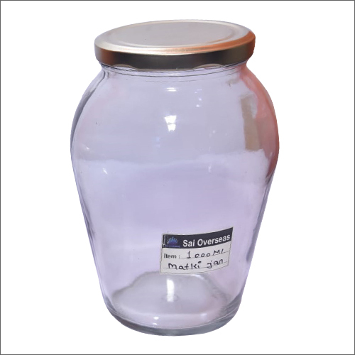 ग्लास 1000 मिली मटकी जार
