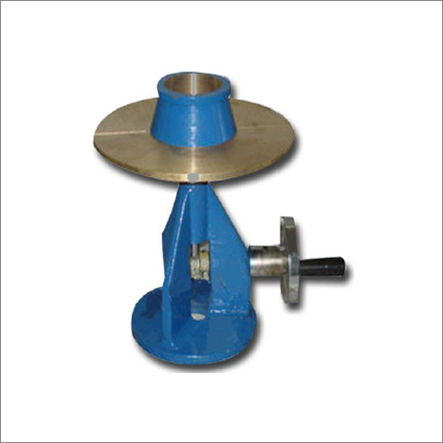 Flow Table - Stainless Steel, 30 cm Diameter, Blue | Manual Operation, 25 kg Weight, Includes Brass Conical Mould, Designed for Workability Testing of Building Limes