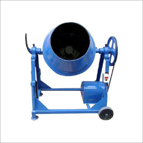 Motorized Laboratory Concrete Mixer - Metal, 783x710x1300 mm , Blue Color, 100 L Drum Capacity, Semi-Automatic Control, 5 hp Electric Power, 130 kg Weight, Ideal for Industrial & Laboratory Use