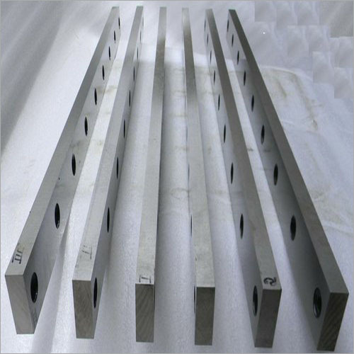 Industrial Shearing Blades - Alloy Steel & Carbon Steel, 15mm to 25mm Thickness, Silver Color, For Cutting Sheets & Plates, Wool, Papers & Cardboard