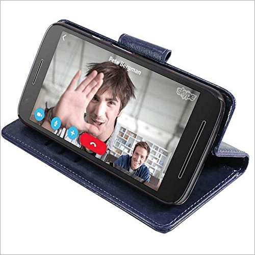 Leather Mobile Flip Cover - Leather, Available In 5 Inch & 5.5 Inch Sizes, Multicolor | Modern Design, Lightweight, Smooth Surface Finish