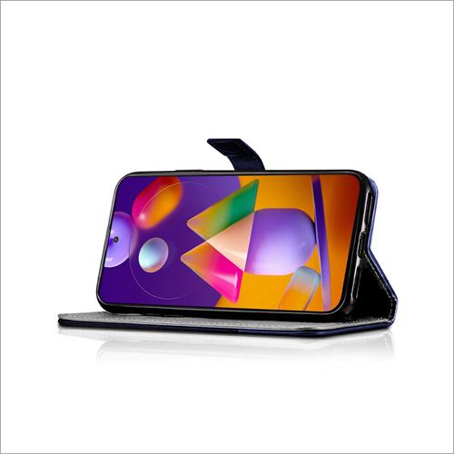 Leather Mobile Flip Cover - Leather, Available In 5 & 5.5 Inch, Black Color, Plain Pattern | Modern Design, Resilient And Long-lasting