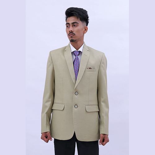 Beige Mens Formal Blazer