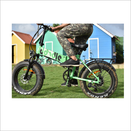 Doodle Foldable Electric Bicycle - Aluminum Alloy Frame, 20 Inch Tires, Green | 10ah Battery, Dual Disc Brakes, 3 Inch Lcd Display, 250w Motor