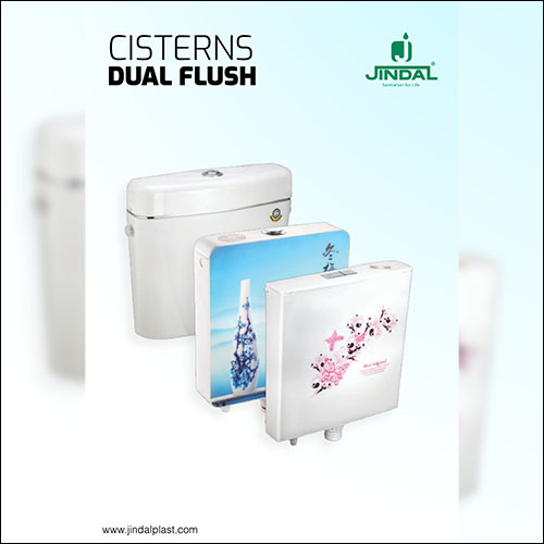 White Dual Flush Cisterns