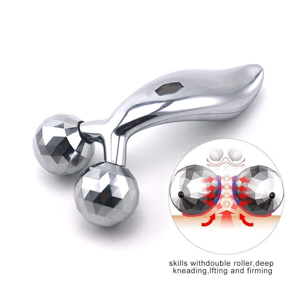 3d Face Massager - Stainless Steel, 10.5 X 5.5 X 2.5 Cm | Portable Design For Improved Absorption, Ideal For Any Space