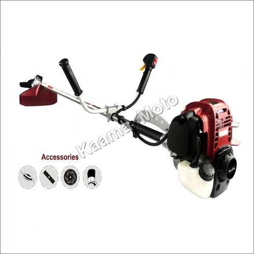 Km - Brush Cutter 4 Stroke Side Pack With Accessories - Color: Black And Red