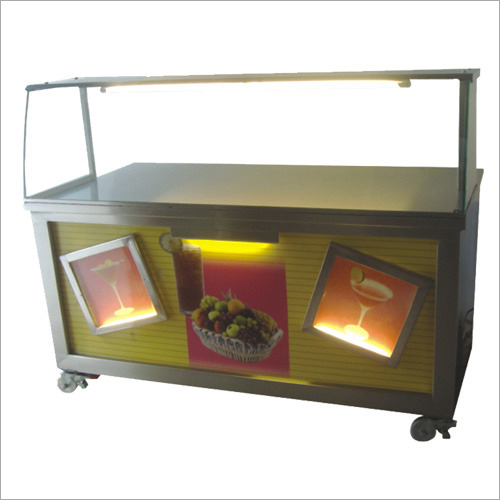 Dark Gray Juice Display Counter