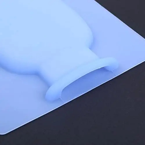 Hanging Flower Pot - Silicone Material, Compact Lightweight Design, Light Blue Color | Easy To Hang On Smooth Surfaces, Perfect For Indoor/outdoor Decoration