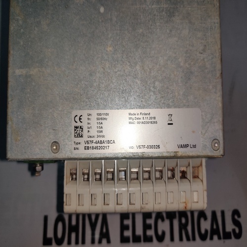 Schneider Electric V57f-4aba1bca Vamp 57 Multipurpose Feeder And Motor Protection Relay