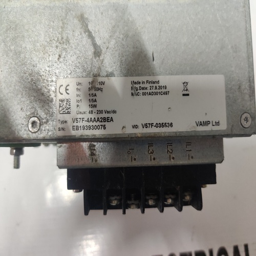 Schneider Electric V57f-4aaa2bea Vamp 57 Multipurpose Feeder And Motor Protection Relay