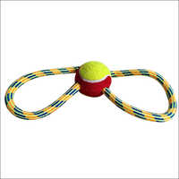 Double Cross Rope Toy With Ball