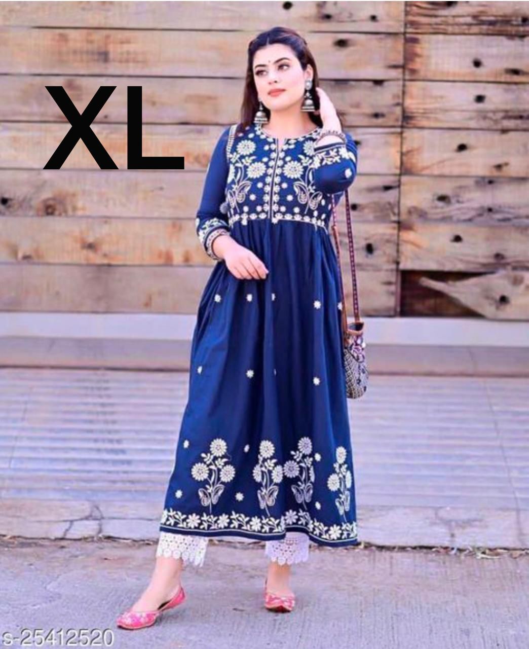 Kurti With Palazzo - Magic Cotton Fabric, 55 Inches Top Length, 40+ Inches Bottom Length, Embroidered Pattern | Breathable, Washable, Modern Design For Ladies