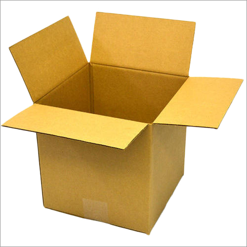 Plain Corrugated Box - Cardboard Material, Rectangle Shape, Customized Sizes Available | Brown Color, Versatile Packaging Solution