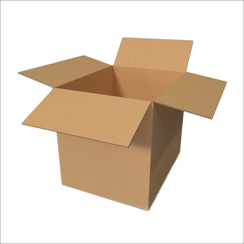 Square Brown Carton Box - Corrugated Board, Customized Shape & Size | Durable Cardboard Material, Versatile for Various Packaging Needs