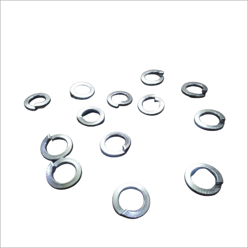 Spring Washer - Silver, Round Shape | Dimensionally Accurate with Axial Flexibility for Vibration Resistance and Loosening Prevention