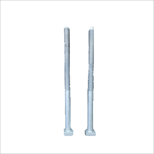 White Galvanized Square Bolts