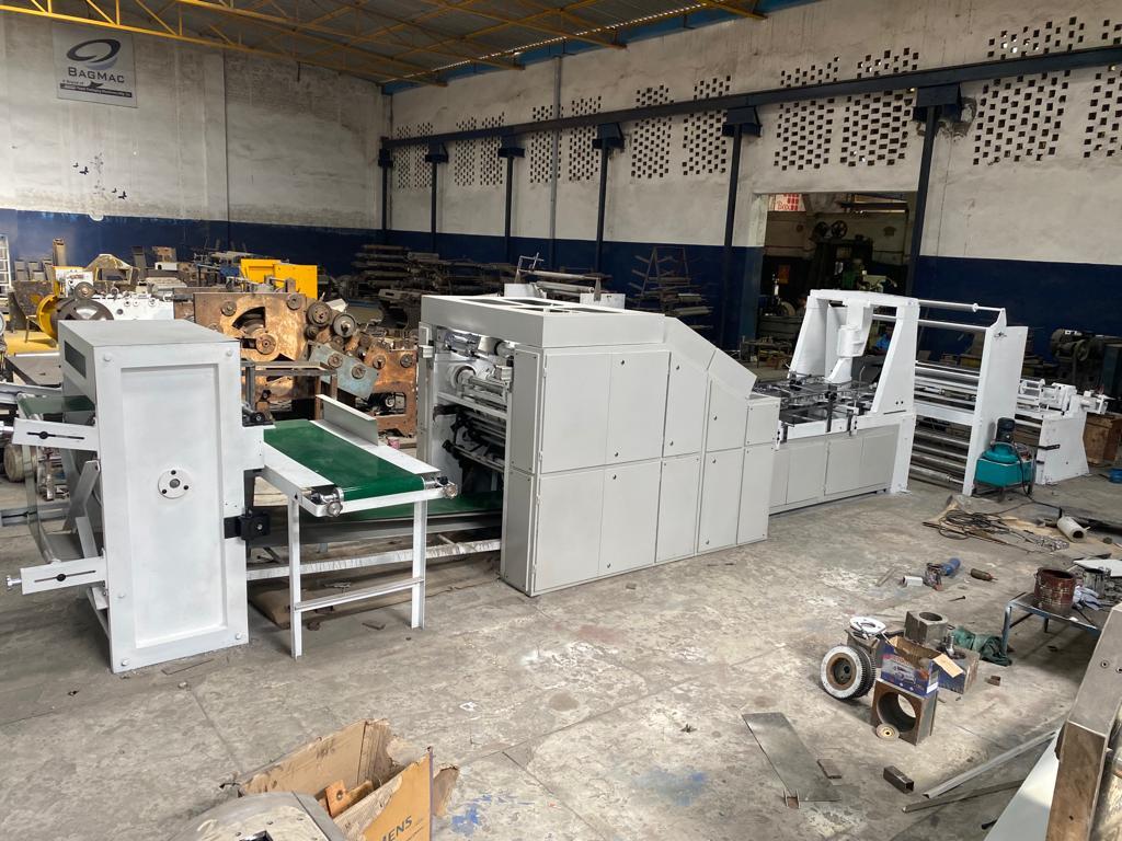 Automatic Square Bottom Paper Bag Making Machine - Paper, Width 200mm To 350mm, Length 440mm To 710mm | 150 Bags/min, Computerized Operation, 1-year Warranty